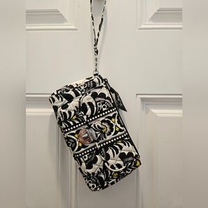 Vera Bradley Black and White Patterned Wristlet